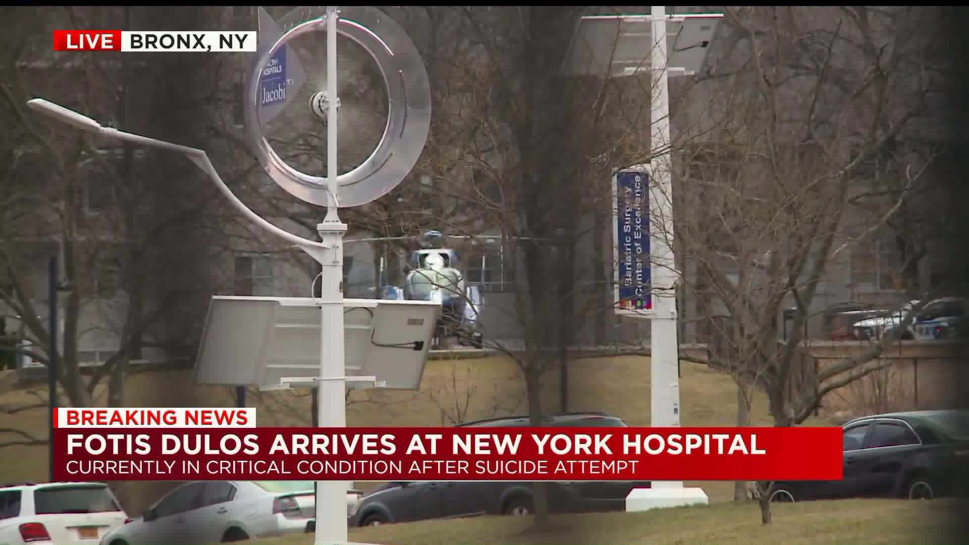 Fotis Dulos arrives at New York hospital
