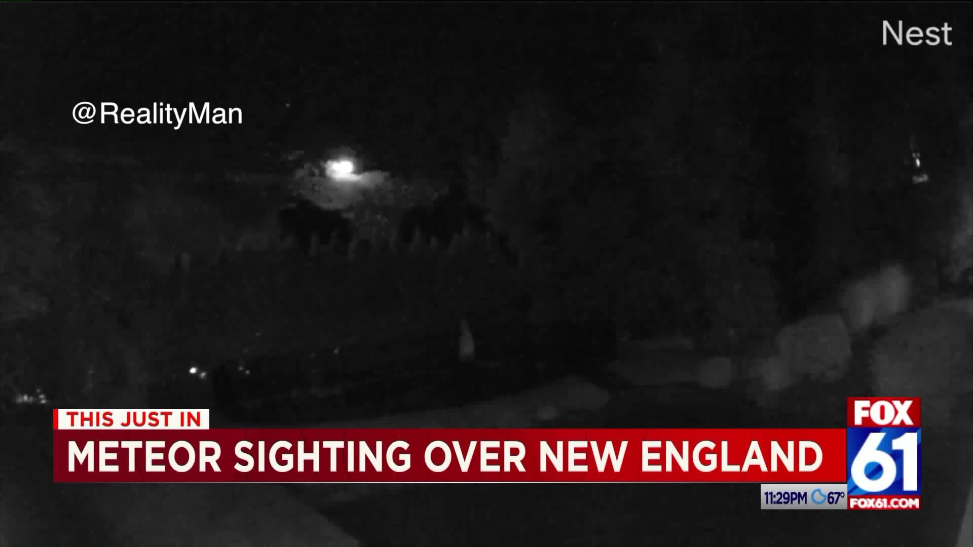 Meteor Sighting over New England