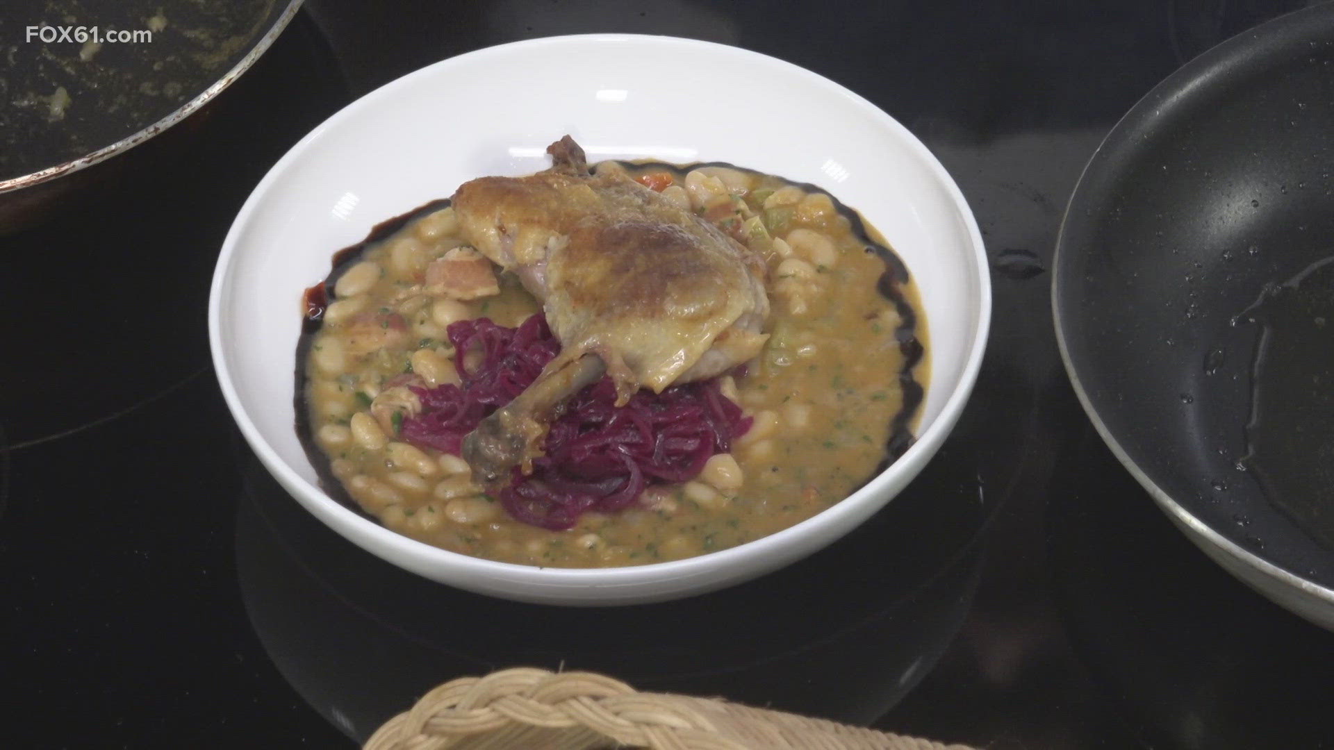 The Griswold Inn shares how to make White Bean Ragout with Crispy Duck Confit.