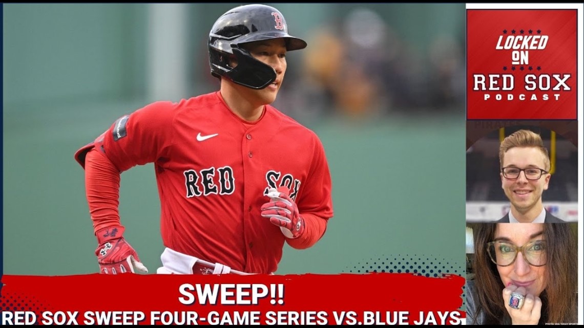 Red Sox complete a four-game sweep of the Blue Jays, on five-game