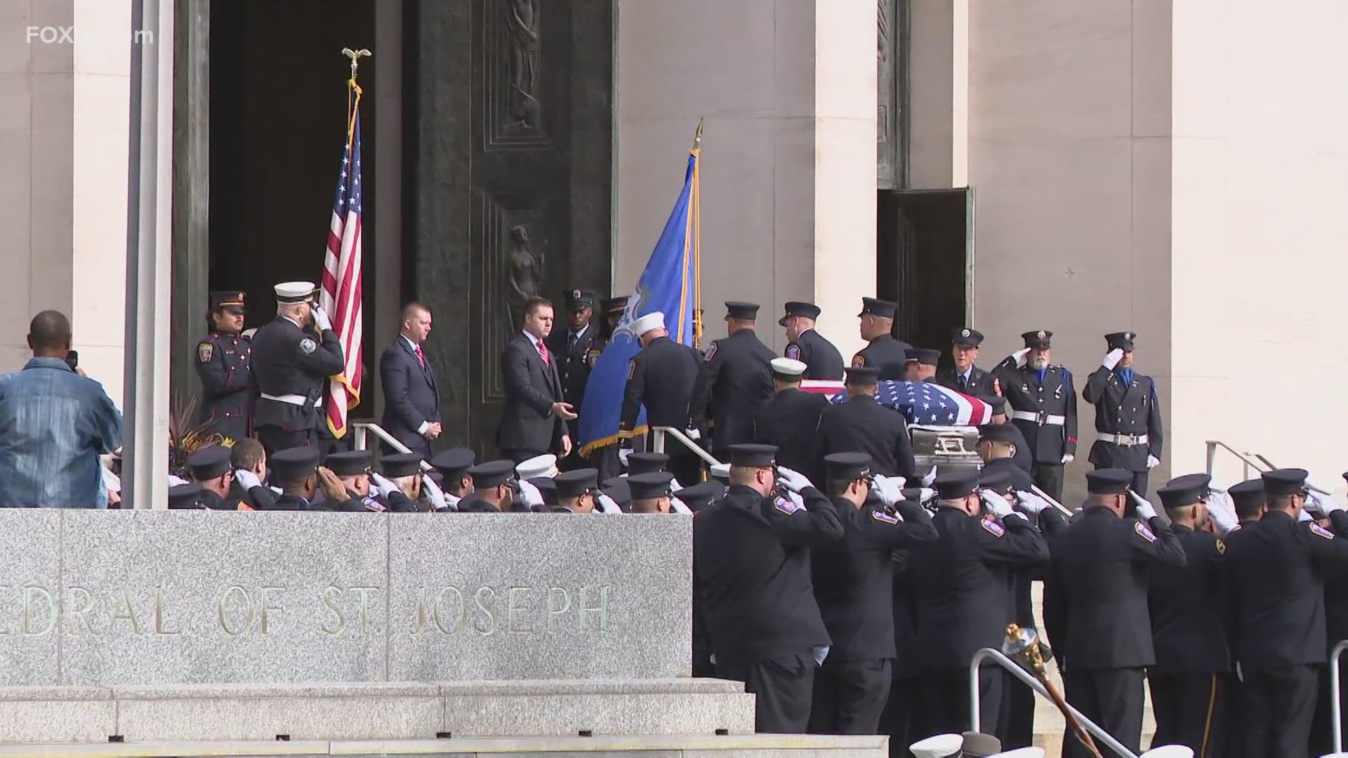 Robert "Sharkey" Sharkevich Sr.'s funeral service was held at the Cathedral of Saint Joseph.