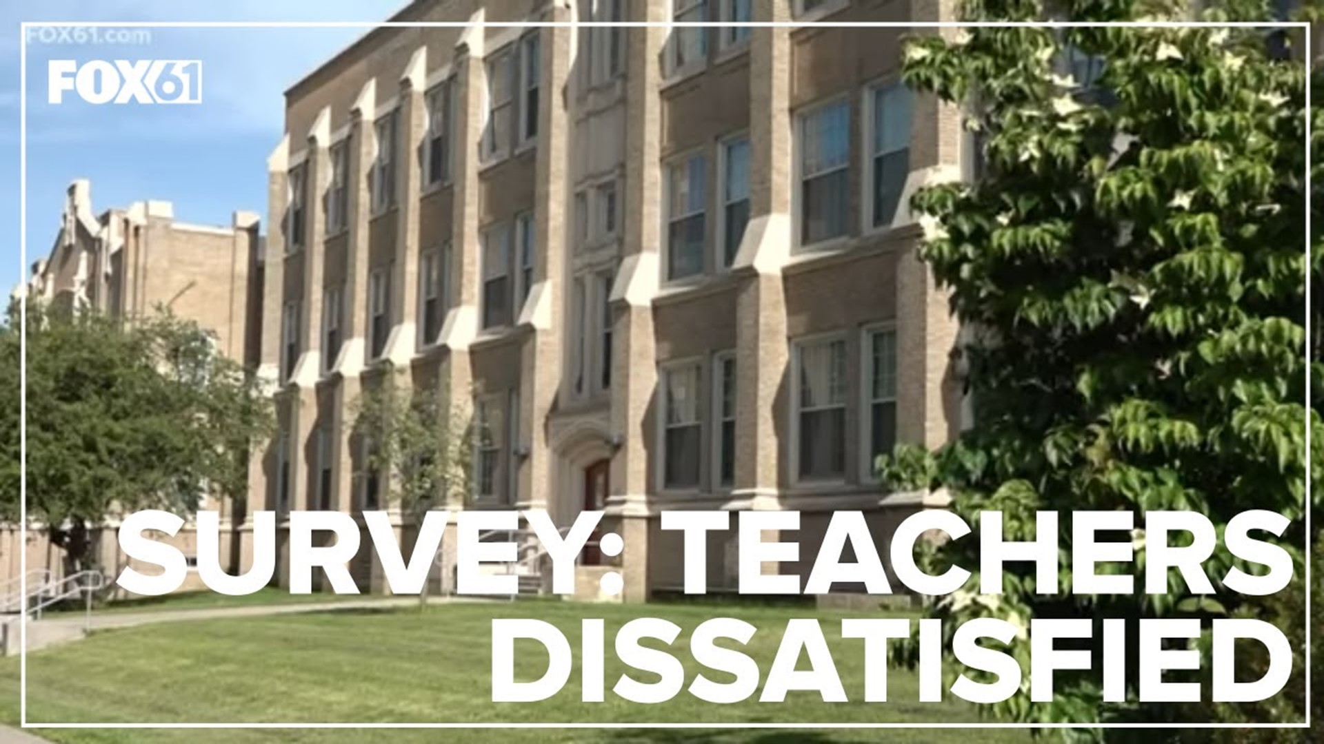 Nearly 50% of staff members who participated in the survey are either somewhat or very unsatisfied with their job in the district.