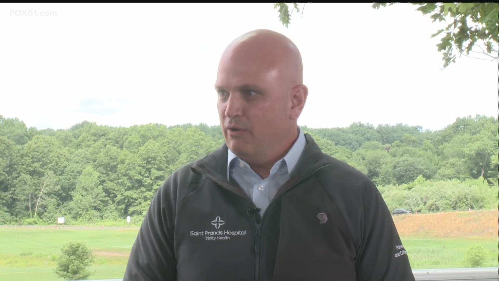 Thomas Burke, President of Trinity Health of New England, shares details on the partnership they have with the Travelers Championship.