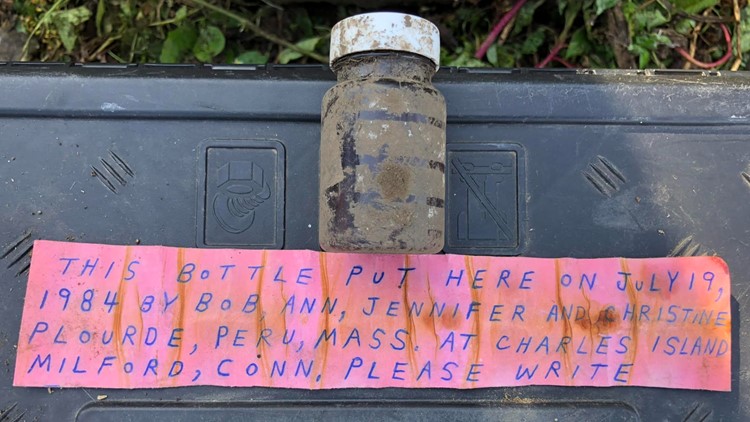 Message in a bottle found at Connecticut state park. Now, volunteers are searching for who wrote it.