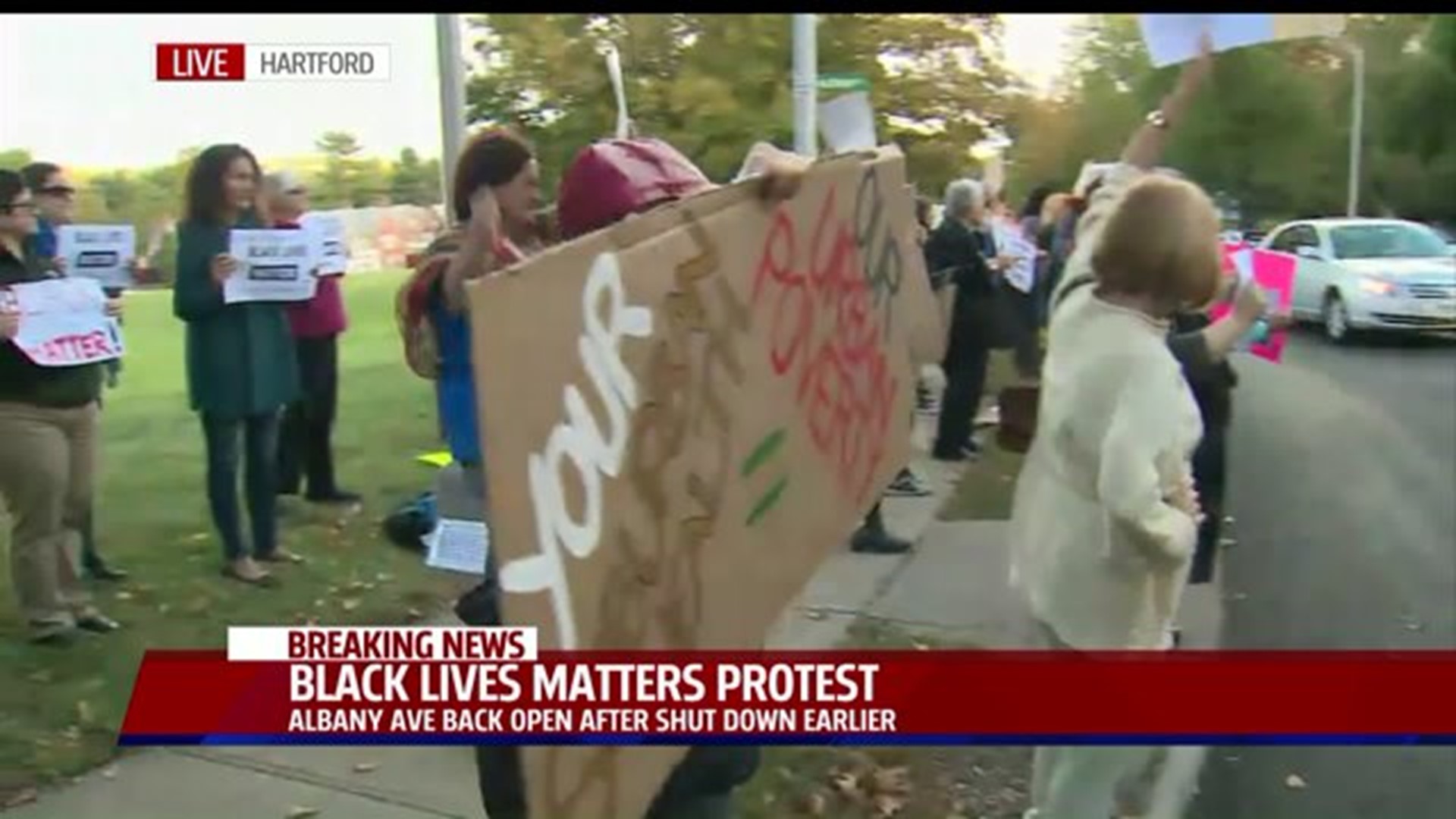 Dozens rally at `Black Lives Matter` protest