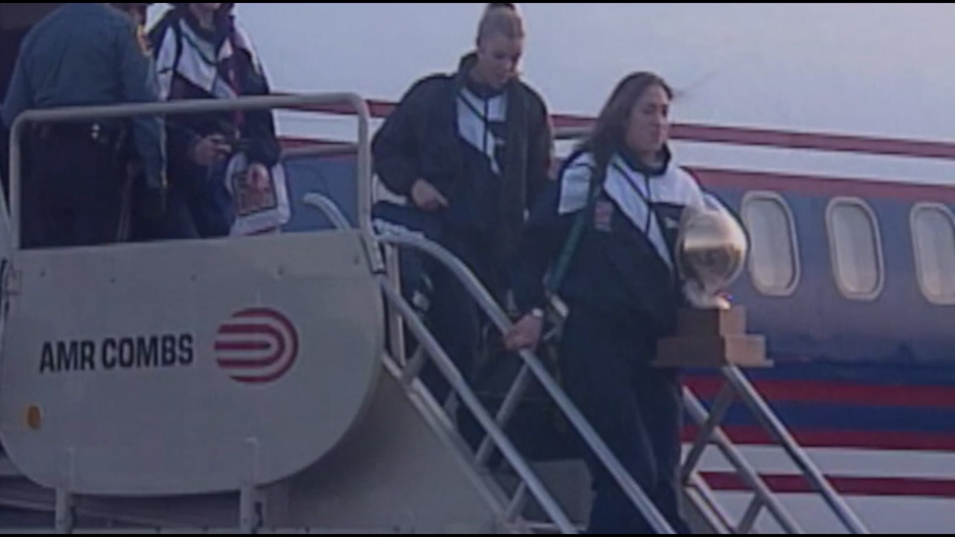 Never before seen footage of the University of Connecticut Women as they returned to Connecticut from winning their first NCAA National Championship in 1995.