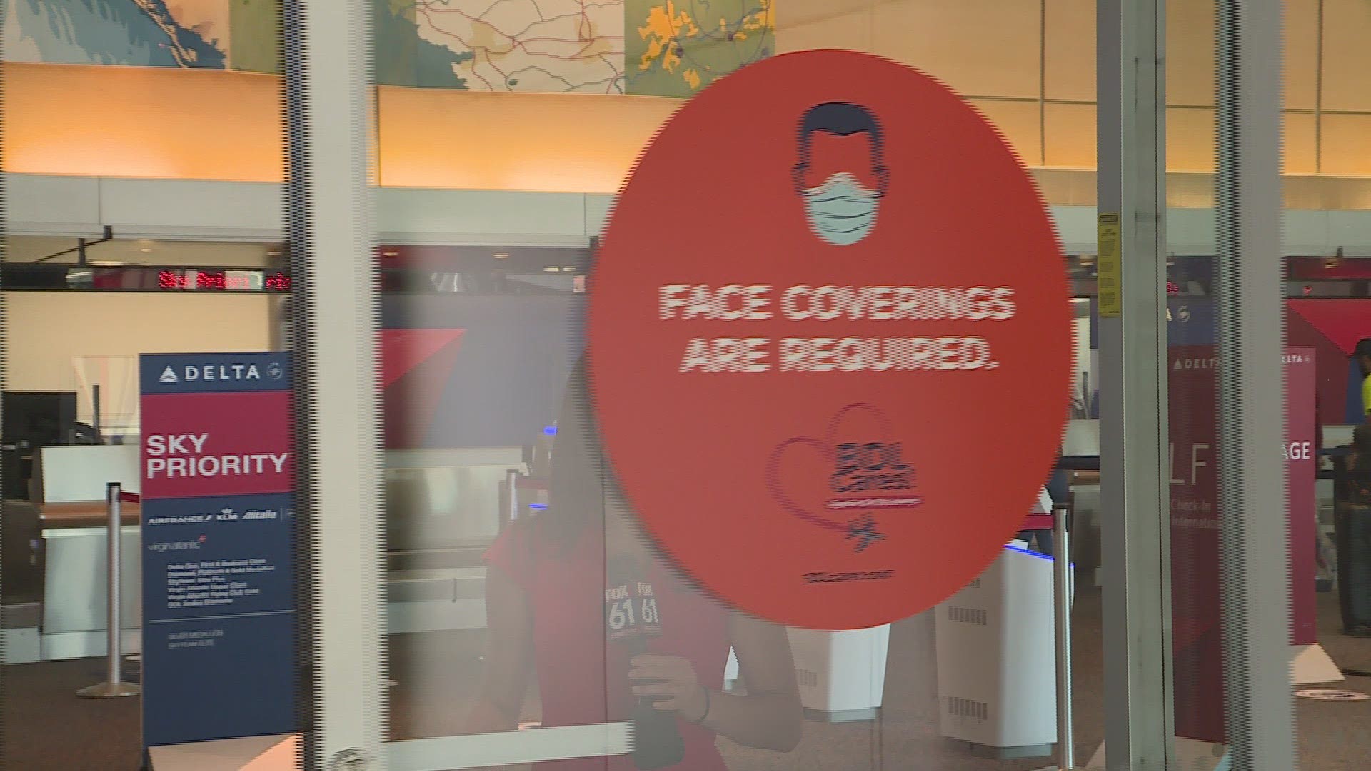 TSA procedures are changing as well. They will ask you to lower your facemask to verify your identification.