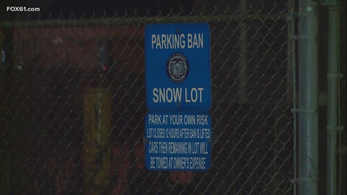 Connecticut residents moving cars ahead of parking bans for snow
