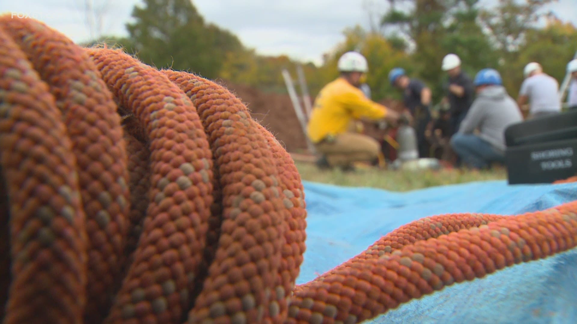 High angle rope rescue training and trench training are among the most challenging disciplines to take part in.