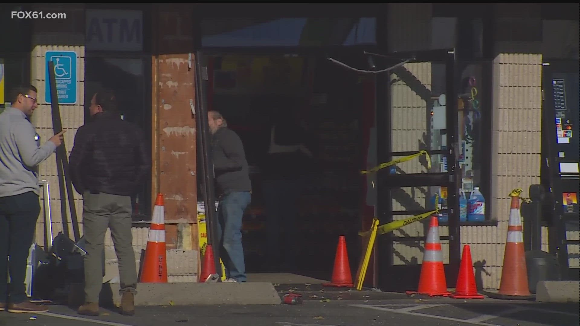 Customers and the gas station owner are in shock after an ATM was stolen out of a convenience store, leaving excessive damage.