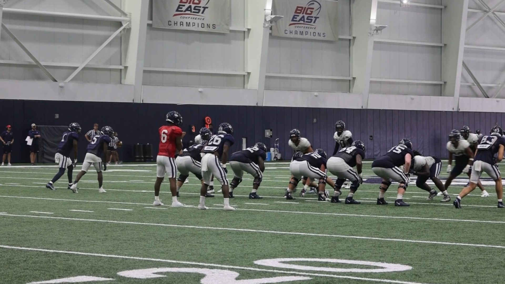UConn Football held a practice on Tuesday just days ahead of their first game of the 2022 season against Utah St.