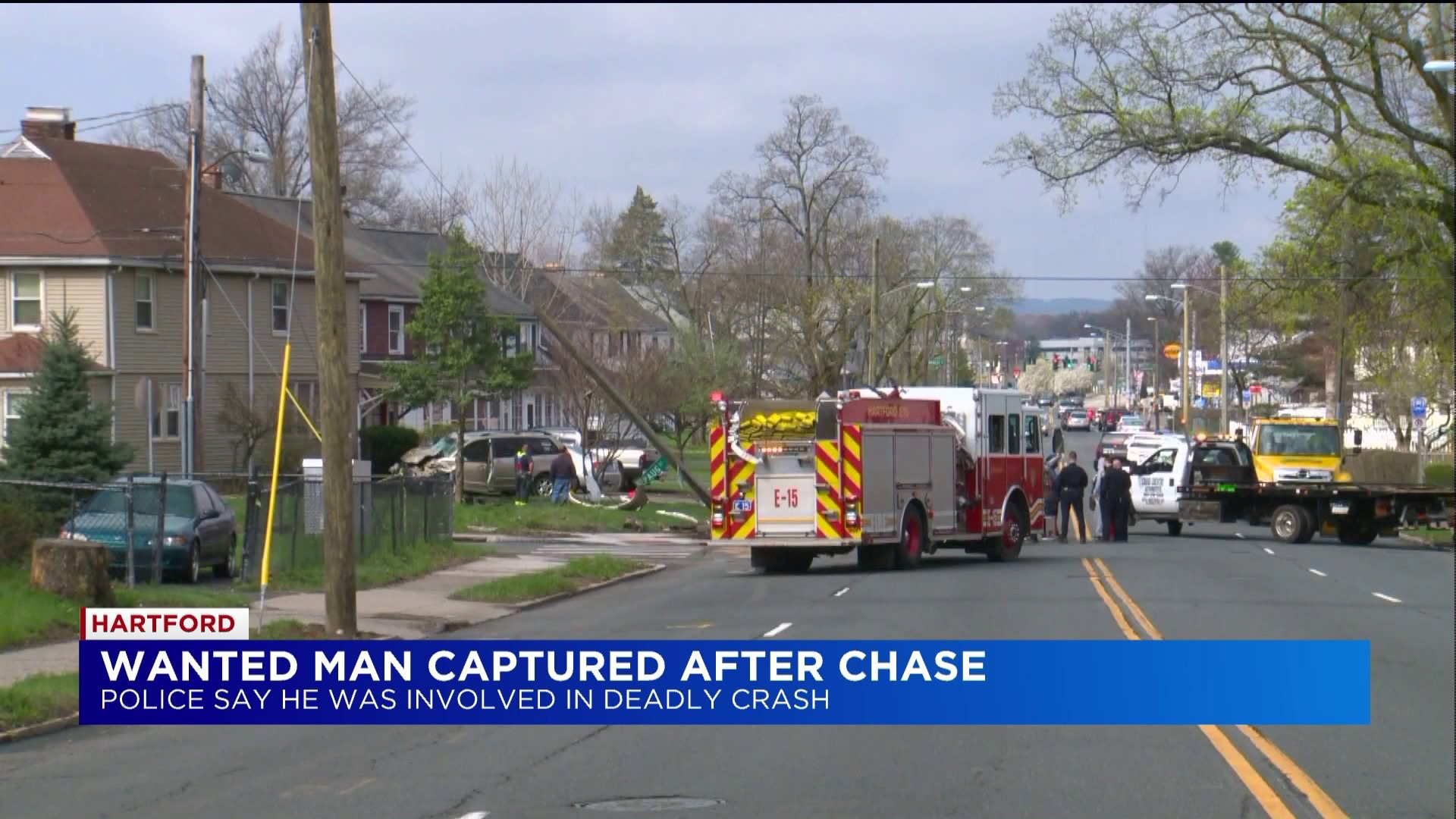 Wanted man arrested after police chase
