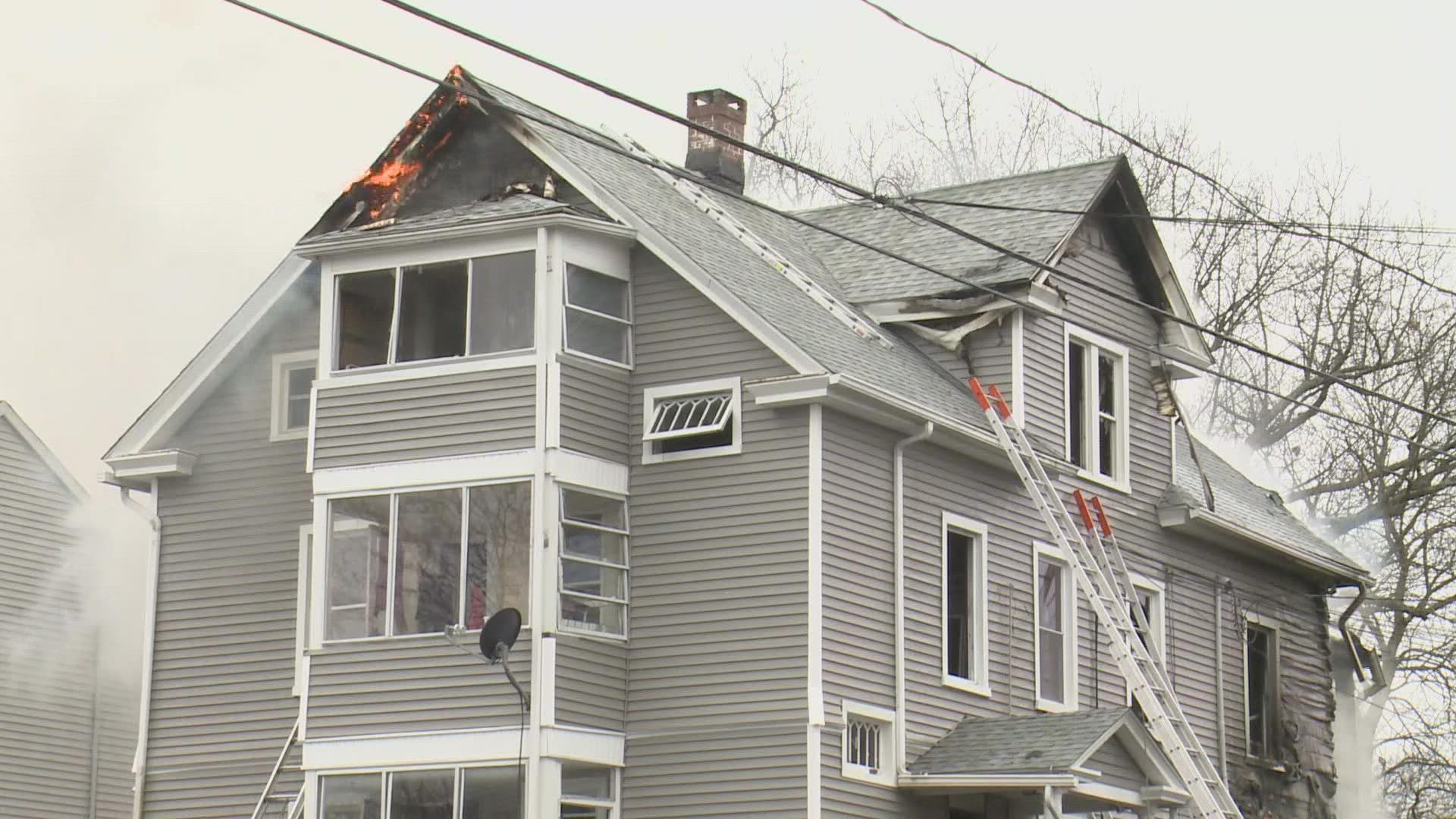 Six people have been displaced from the multi-unit building, and the Red Cross is assisting them.