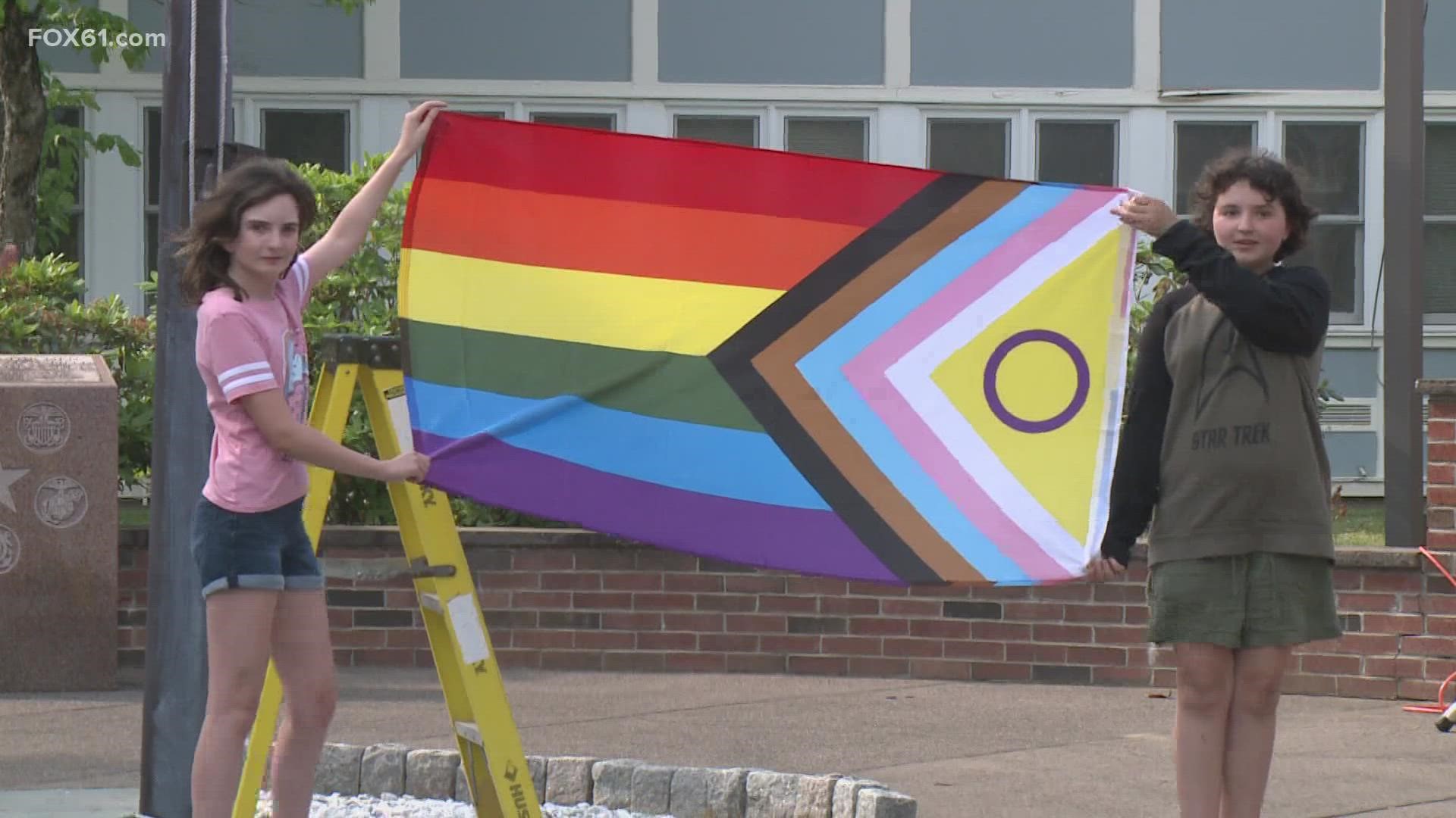 Mansfield kicks off pride month with flag raising