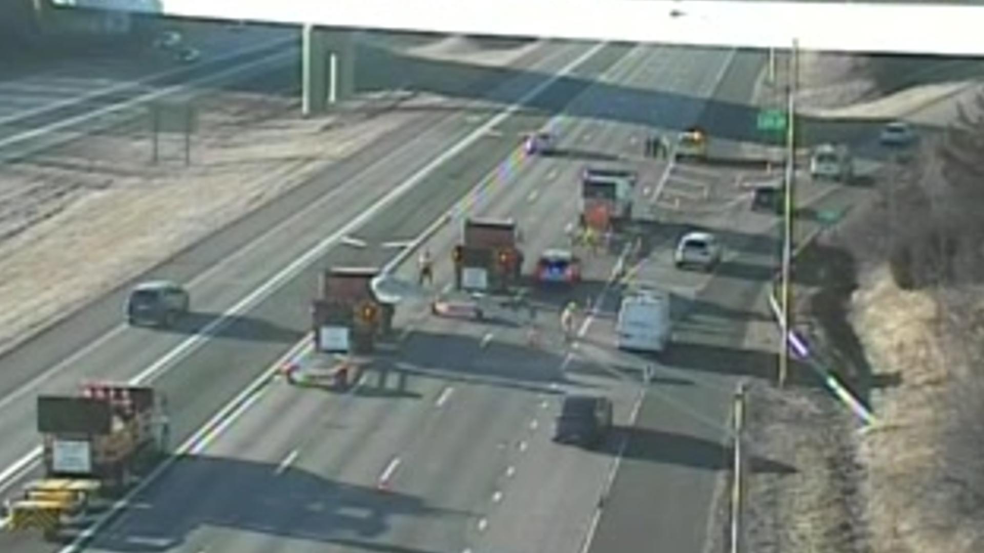 Pedestrian hit by tractor-trailer on I-84 west in Manchester | fox61.com