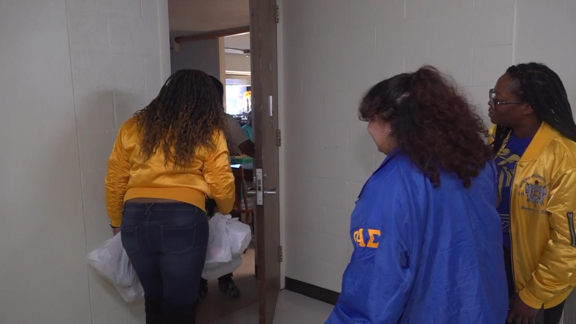 Stacy-Ann Lewis and other members of the Sigma Gamma Rho Sorority Inc. came together with the Salvation Army to deliver meals to Hartford residents.