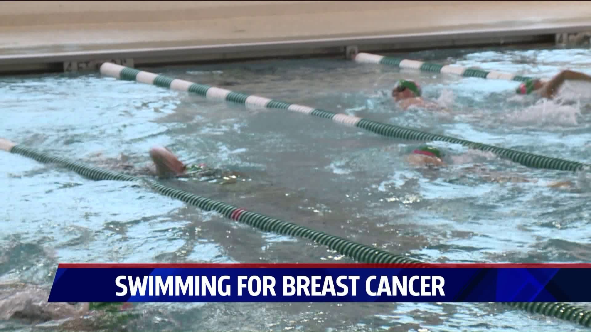 Swimming to fight breast cancer