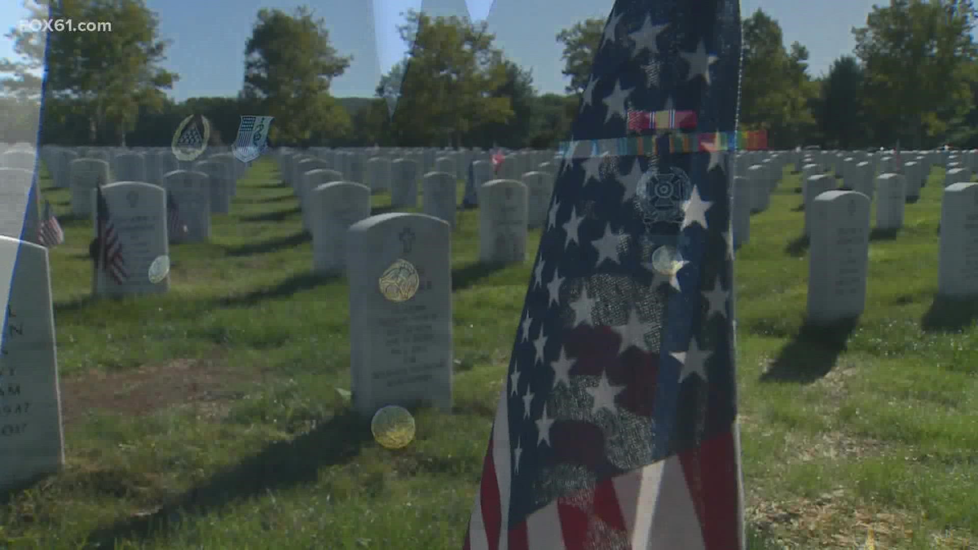 The cremated remains of eight Connecticut veterans have now been honored.