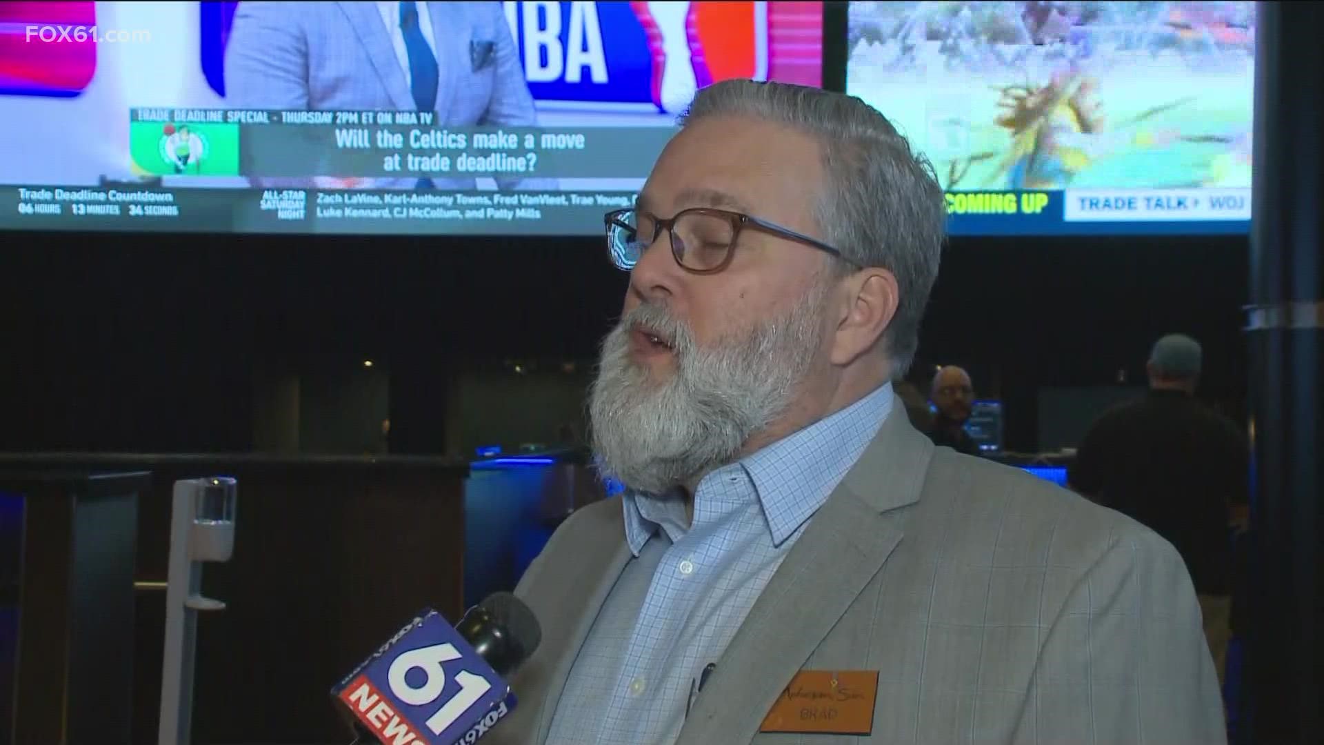 Brad Bryant, the General Manager at Mohegan Sun FanDuel Sportsbook spoke with FOX61 about the new 11,000 square-foot space.