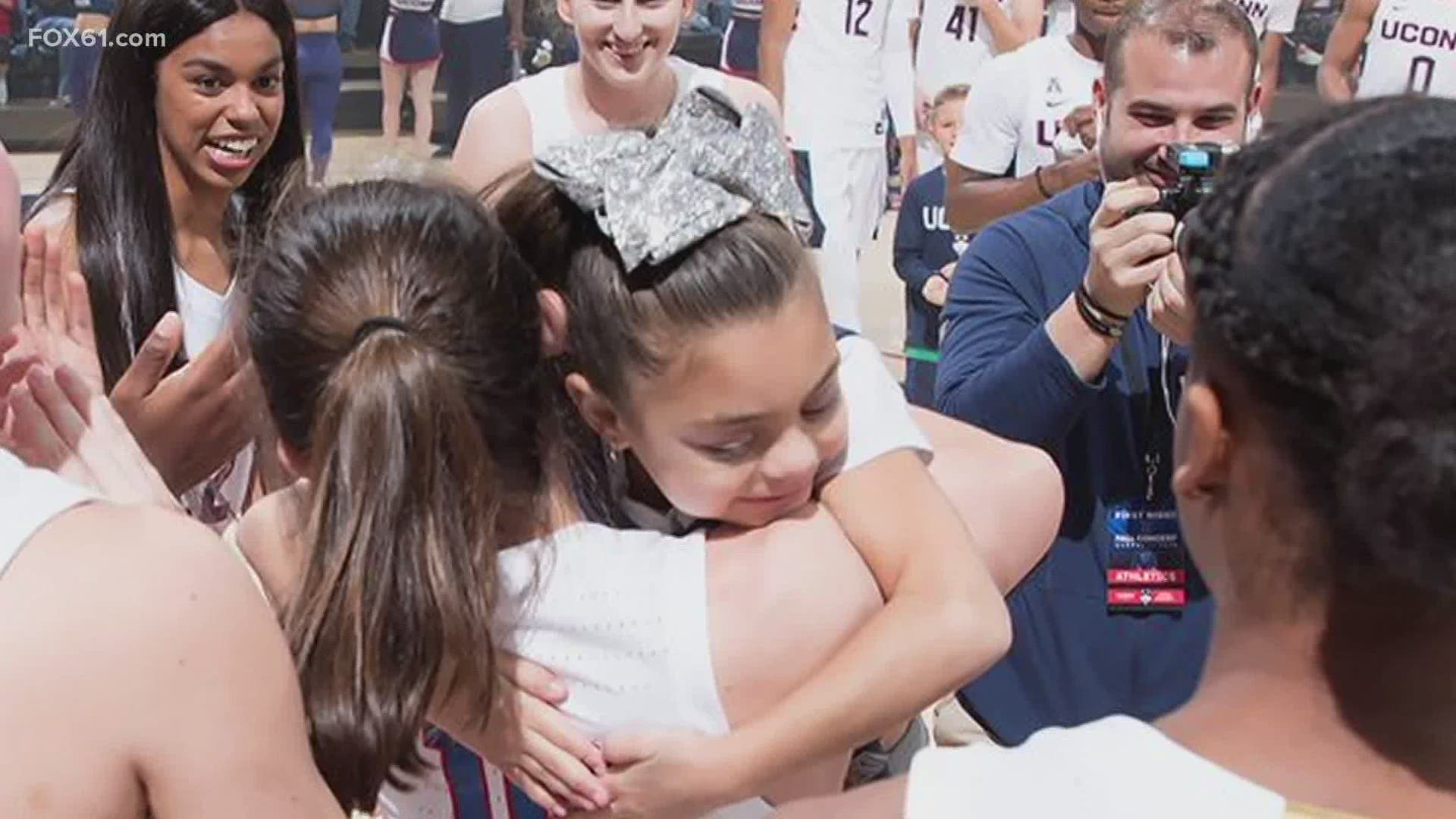 The UConn Huskies women's basketball team will be facing off in the Final Four on Friday night, but they couldn’t do it without their youngest teammate!