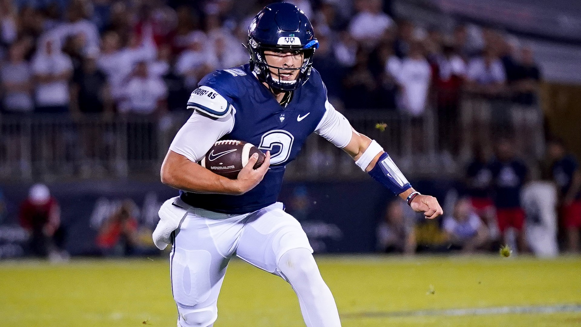 Joe Fagnano, a transfer from Maine, was injured during a designed quarterback run in the second quarter of last Saturday's 35-14 loss in Atlanta.
