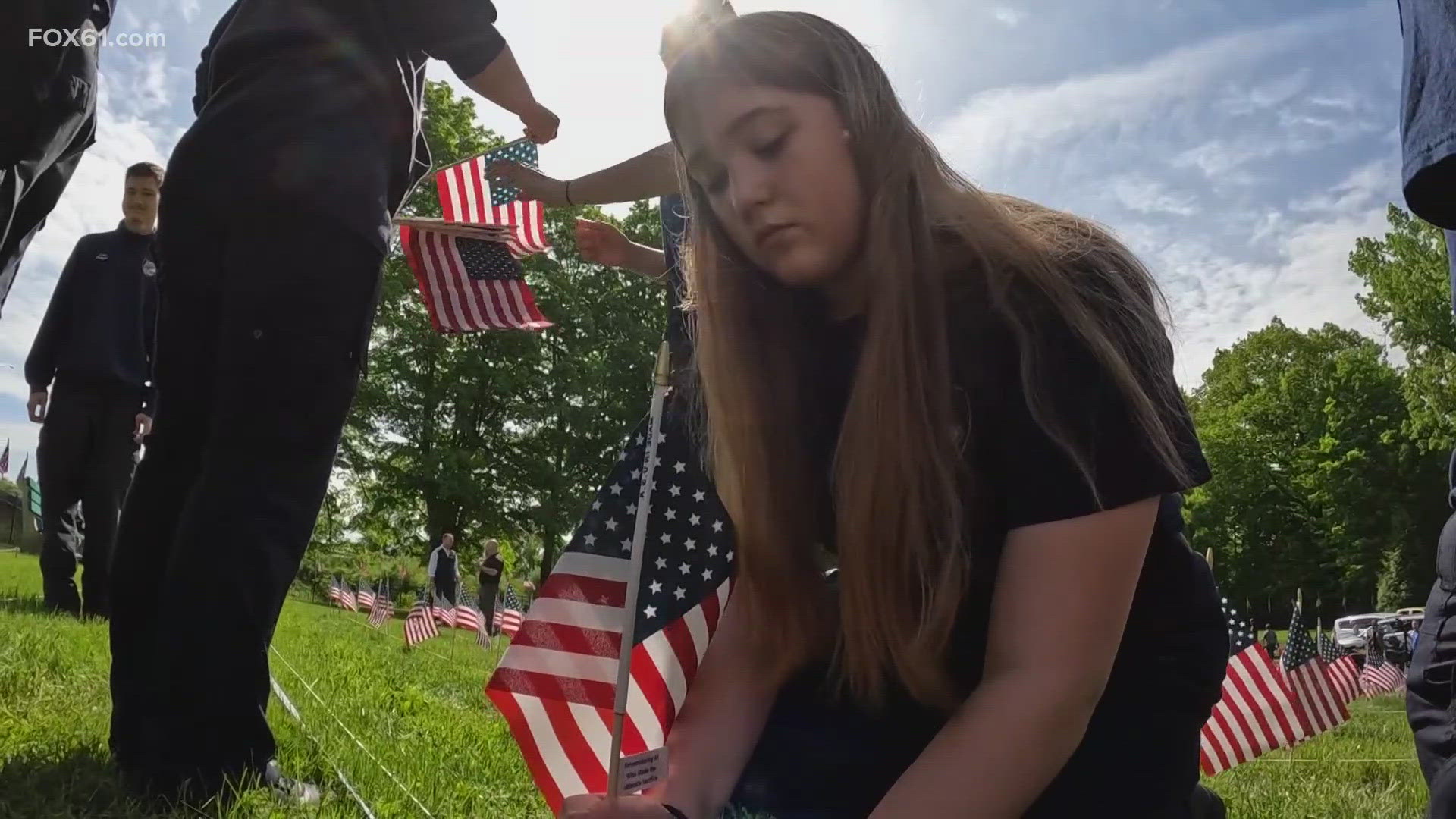 The Iwo Jima Memorial Historical Foundation in New Britain has installed the Field of Flags and is looking for the public's help to raise awareness and funds.