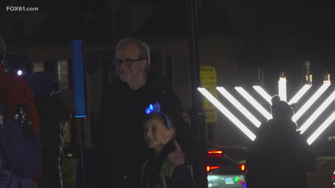 Farmington Chanukah celebration becomes moment of healing after tragedy abroad