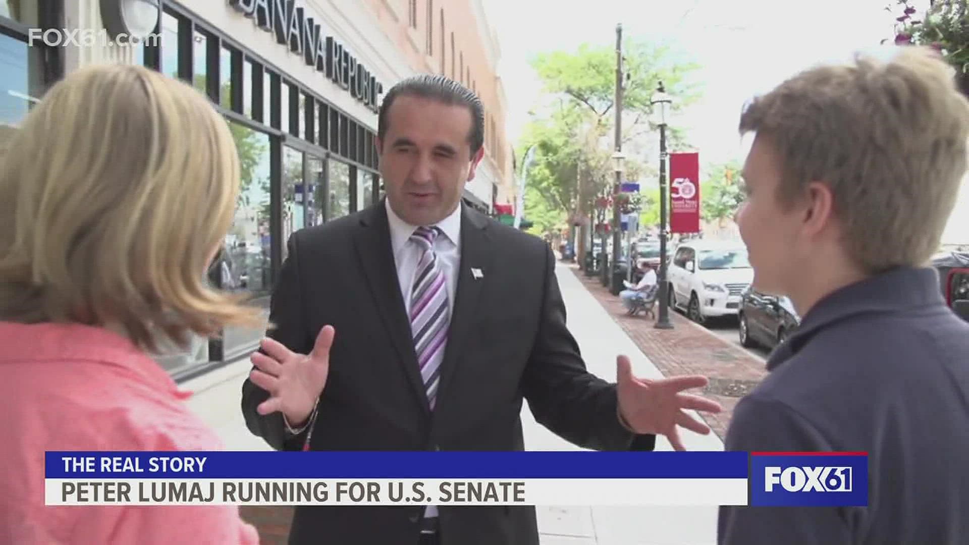 Peter Lumaj is running on the GOP ticket for the U.S. Senate for a second time. He’s also run for governor and Secretary of the State in the past