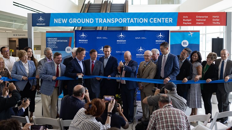 New $210M transportation center at Bradley International Airport unveiled
