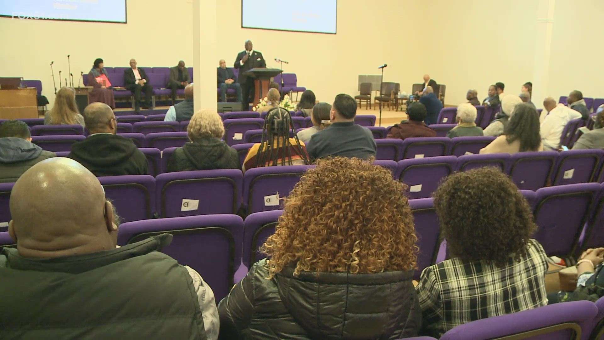 Important conversations surrounding education and the students who are struggling at a forum at First Calvary Baptist Church in New Haven.