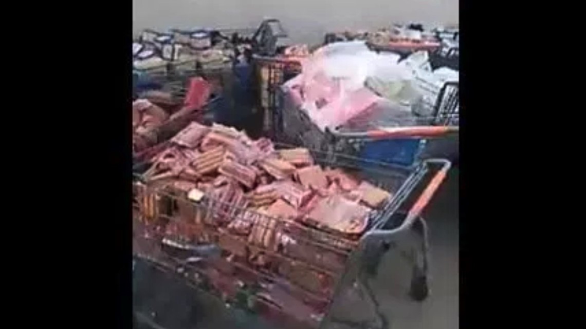 Walmart responds to viral video that shows carts of food being thrown