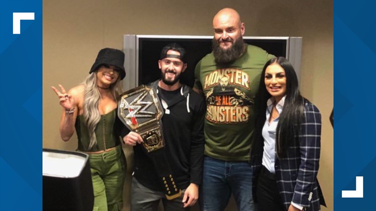 Bristol officer Alec Iurato honored with belt at WWE event