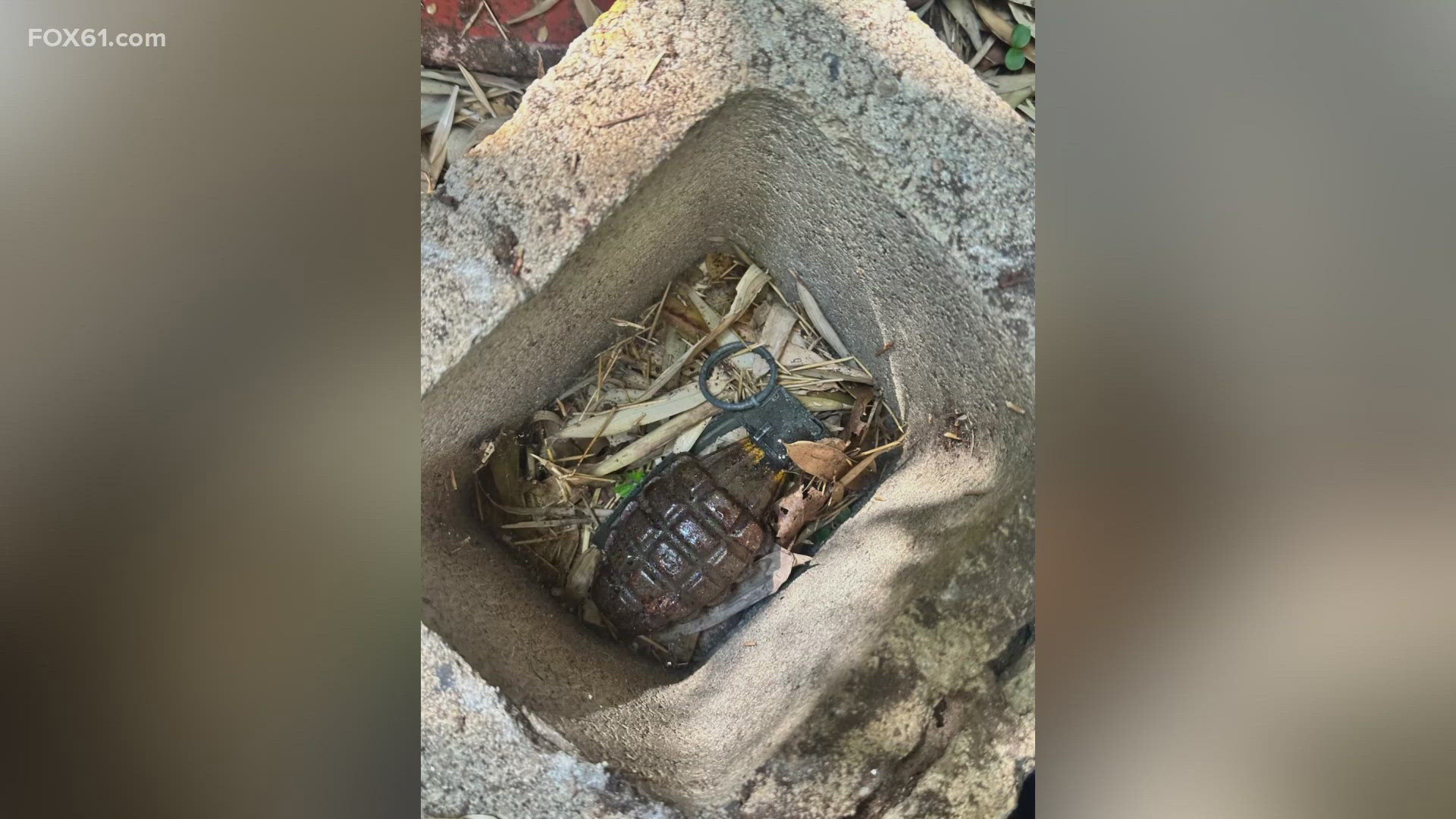 The grenades were found in separate locations.