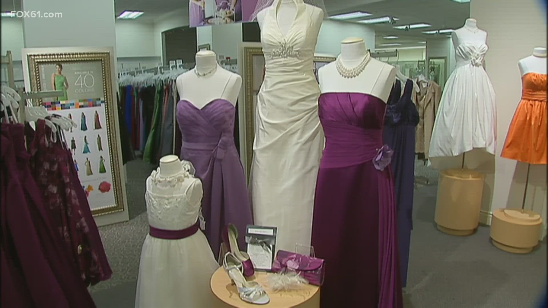 This is the second time in five years that the bridal shop files for bankruptcy.