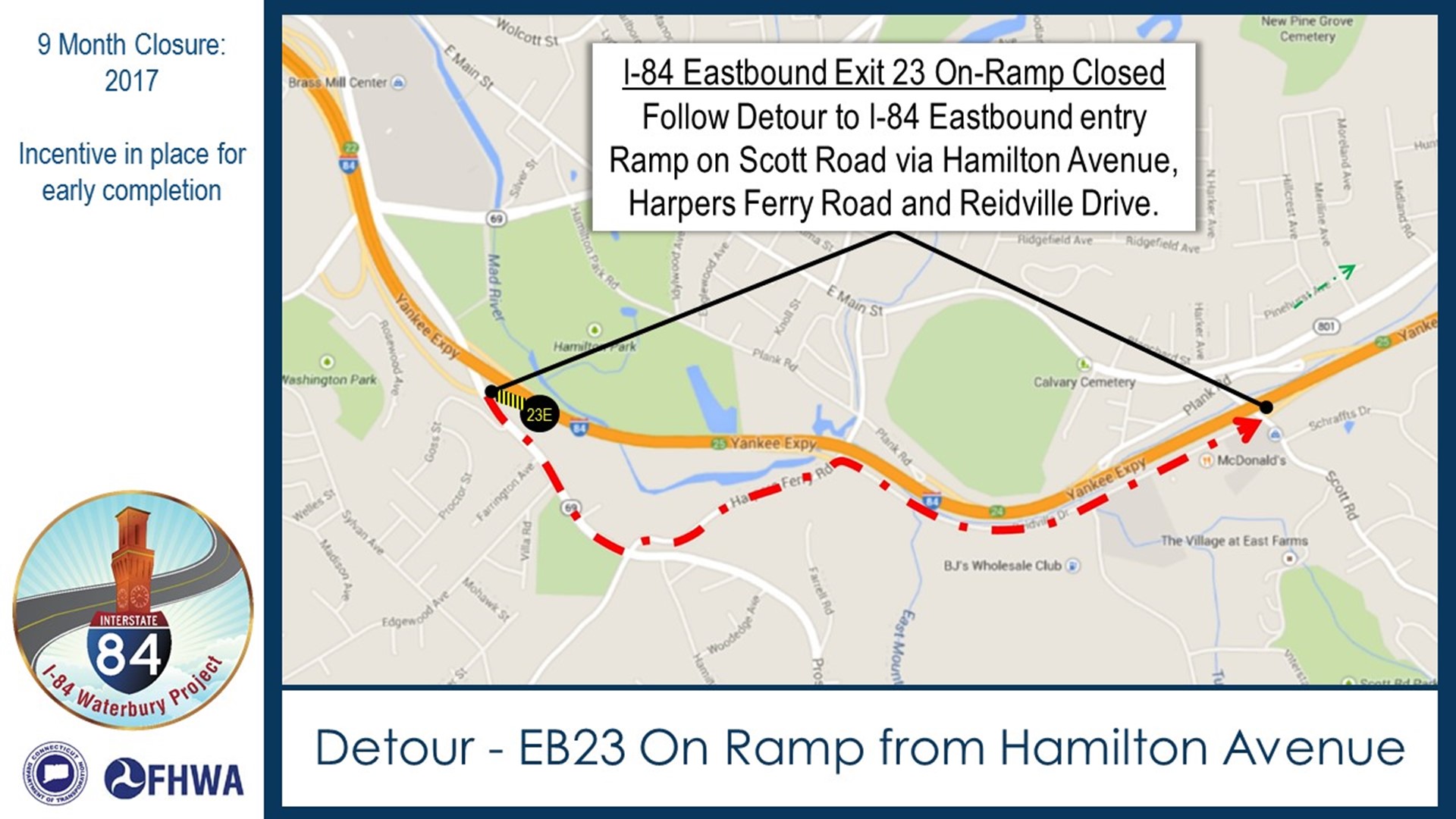 Drivers On Route 2/I-84 In East Hartford Face Detours Through November ...