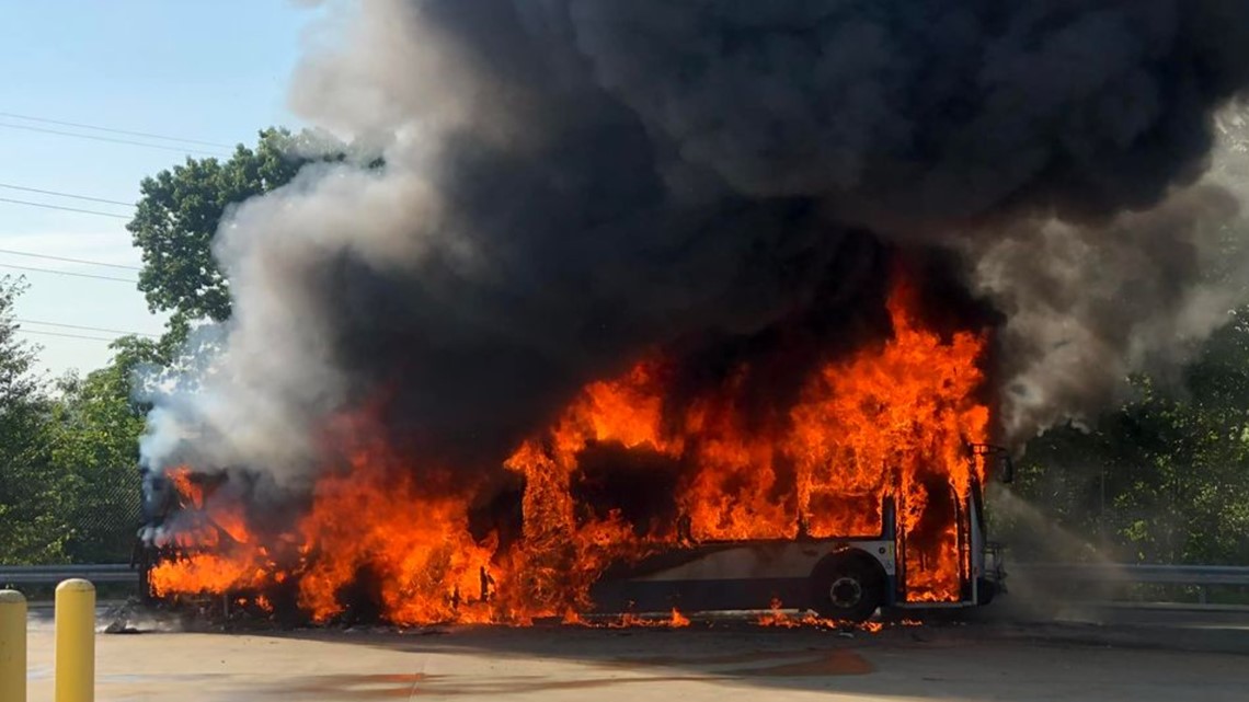 Electric public transit bus catches fire in Connecticut - Vimarsana News