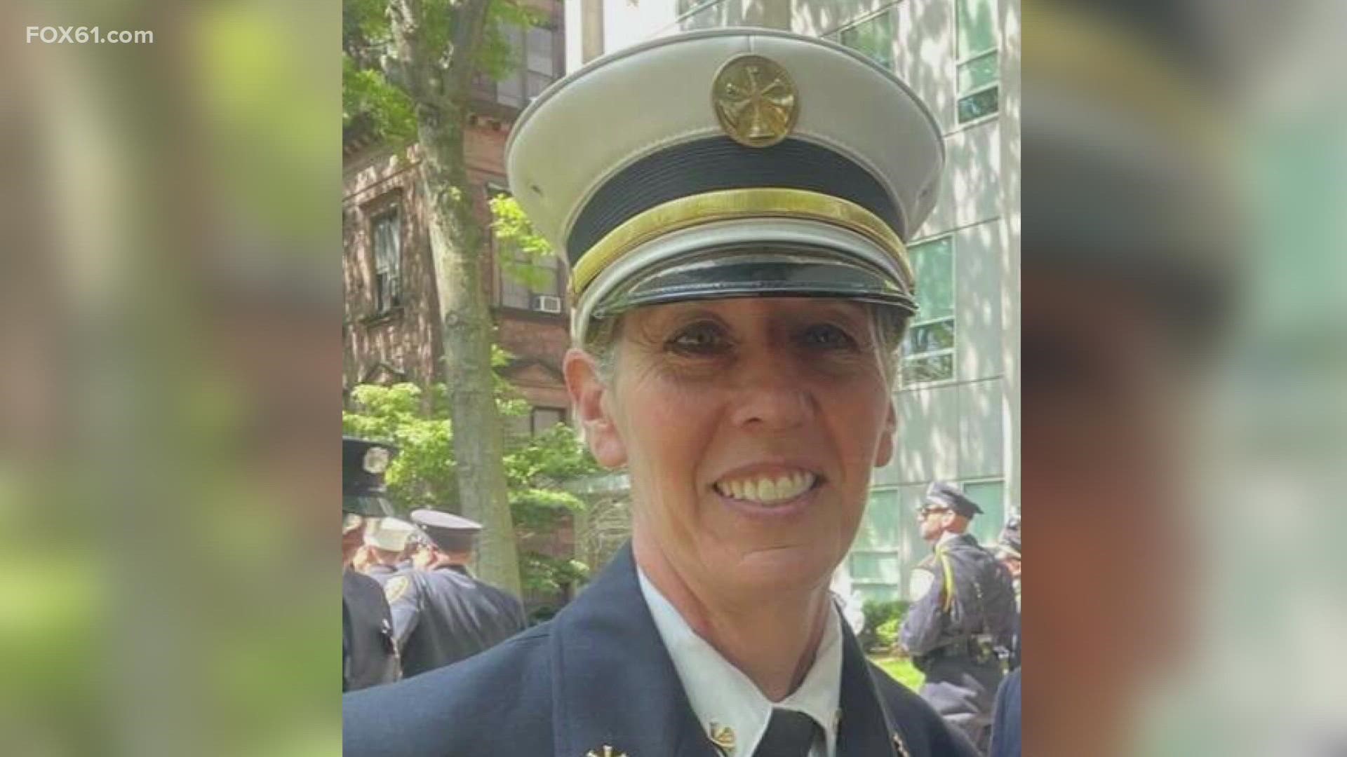 She was the first career woman firefighter in East Haven