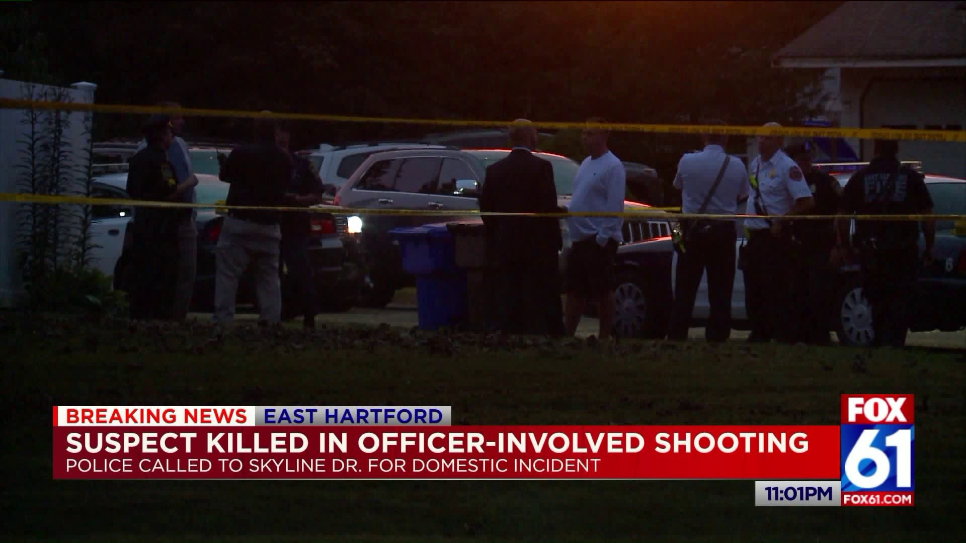 Suspect killed in officer-involved shooting in East Hartford