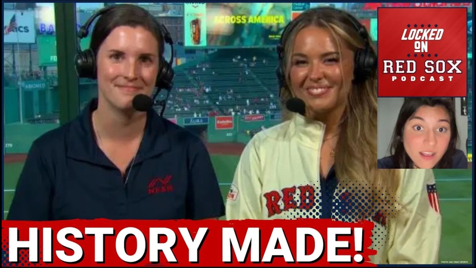 Emma Tiedemann recently made history as part of the first female broadcast duo to call a full game at Fenway Park for the Boston Red Sox in the NESN booth.