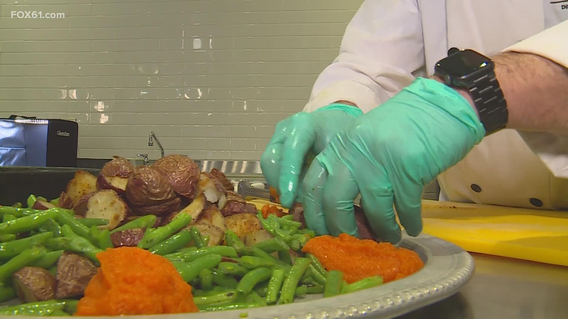 University of Connecticut’s dining services put on its “Culinary Olympics” which challenges its dining hall staff in a sort of “Top Chef” competition.