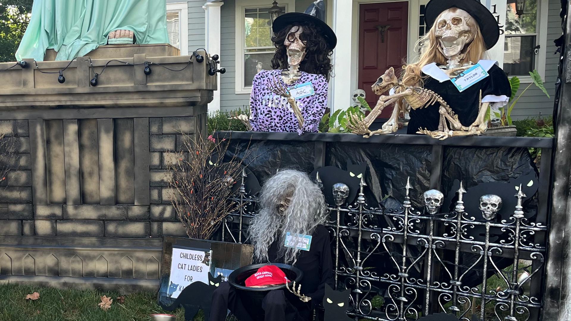 For 21 years, Matt Warshauer has been making controversial Halloween displays in front of his yard.