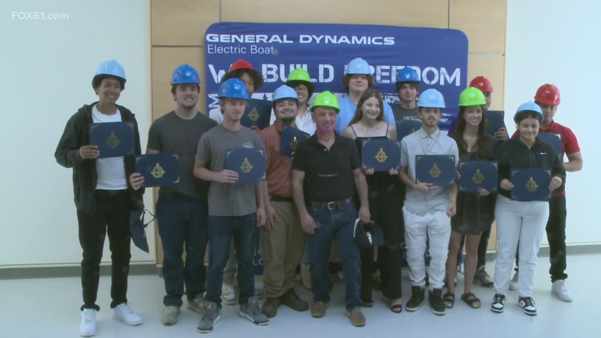 General Dynamics Electric Boats will be employing these young adults in their operation after graduation.