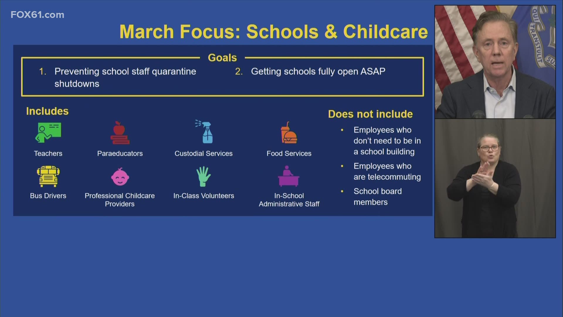Educators and childcare providers to have dedicated clinics in March