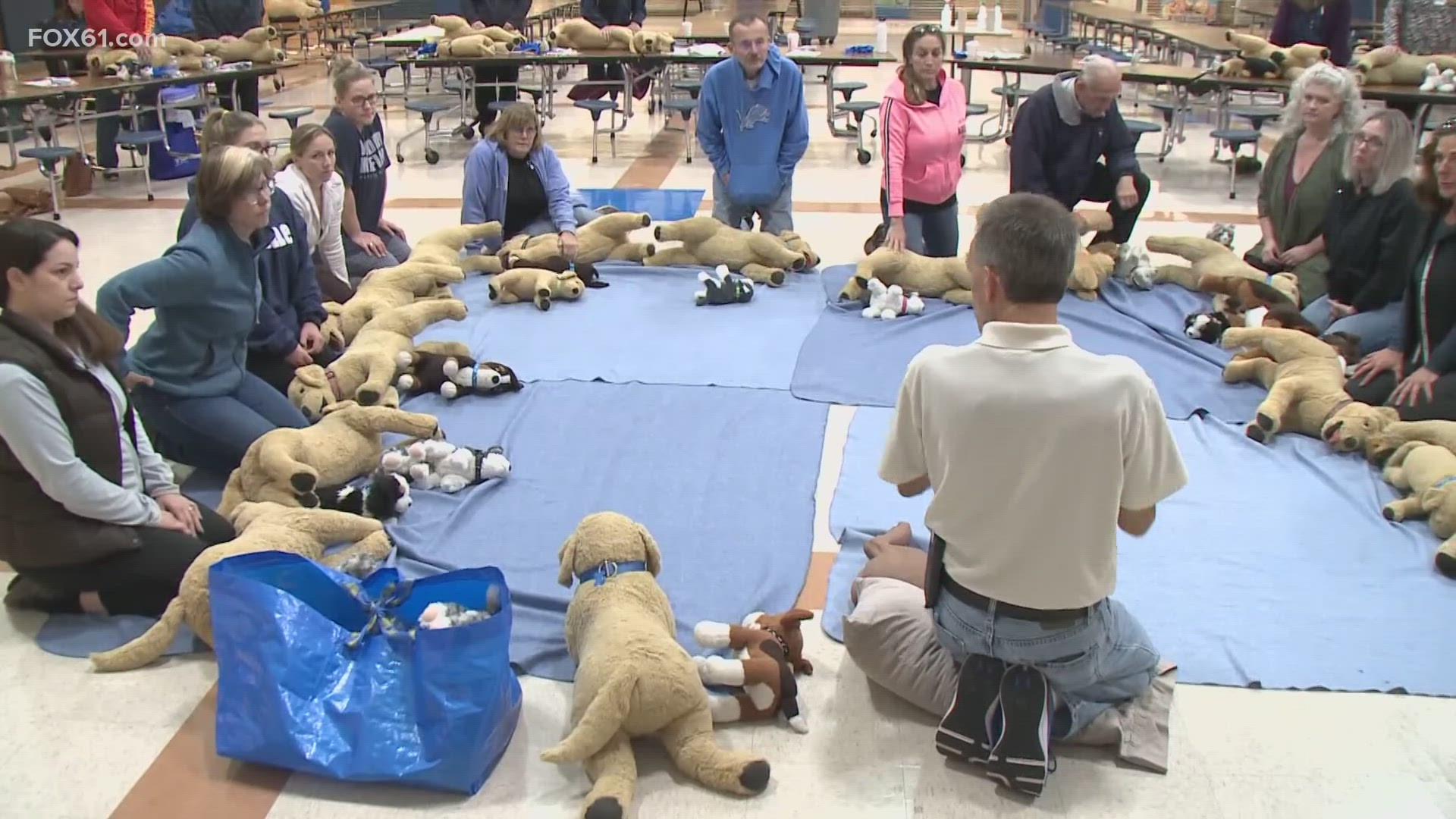 The class went over everything from choking situations to having to muzzle a dog if needed.