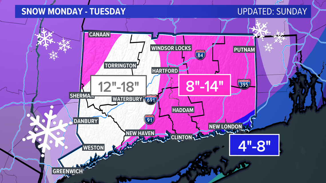 Connecticut's latest weather forecast