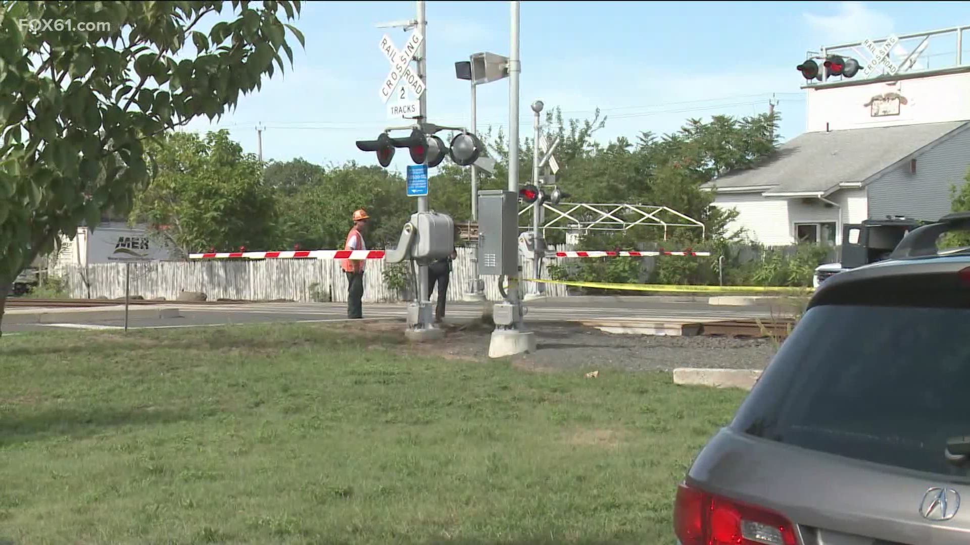 The Connecticut Department of Transportation confirmed the man was struck and killed by a CTrail train near the North Cherry Street crossing around 8:15 a.m.