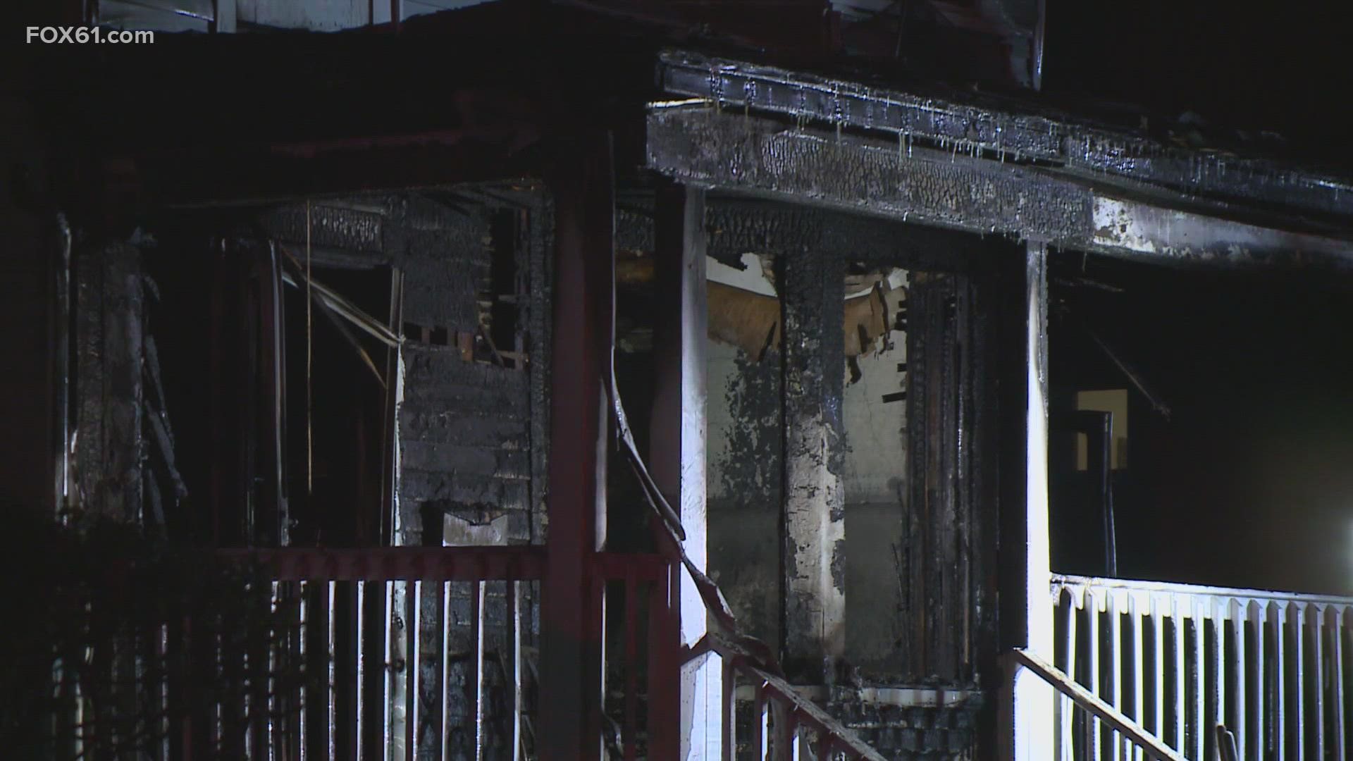 A New Haven family has been displaced just days before Christmas after their house caught fire overnight.