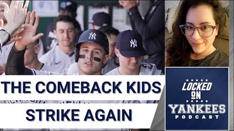 It's another comeback victory for the New York Yankees this time over the Oakland A's!