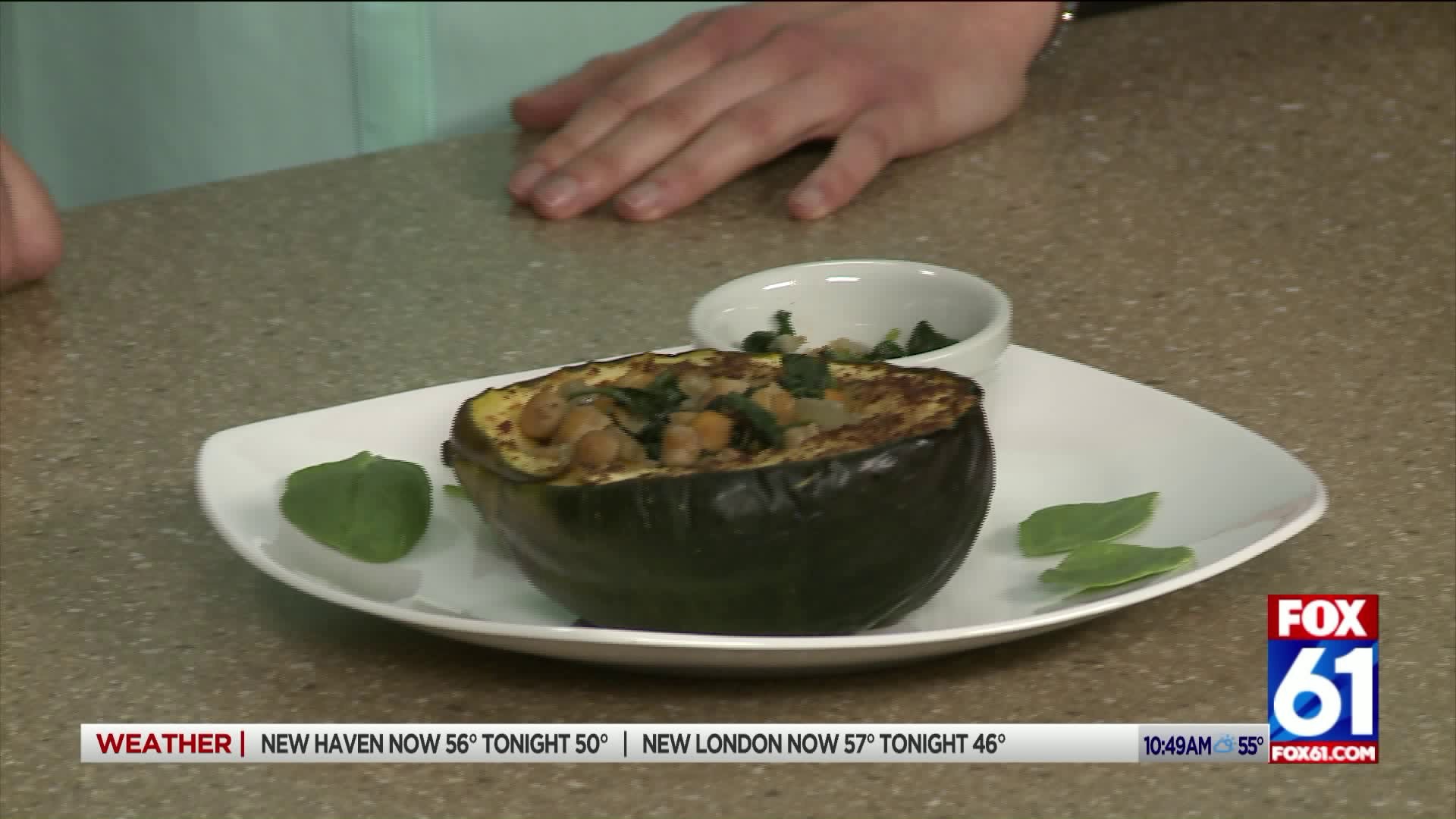 Meal House: Body warming Sauted Chickpea Stuffed Acorn Squash