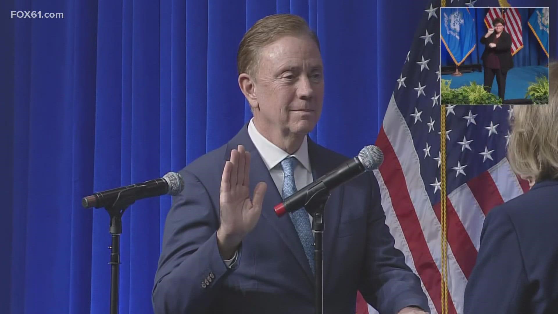 Lamont highlighted growth and opportunity in Connecticut during his speech.